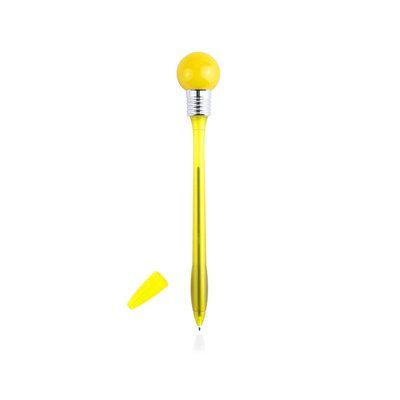 Bolígrafo ergonómico fino con luz led en la bombilla Ama