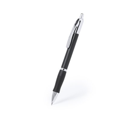 Bolígrafo ergonómico con pulsador y clip