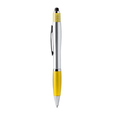 Bolígrafo fidget con spinner antiestrés Amarillo Tinta Azul