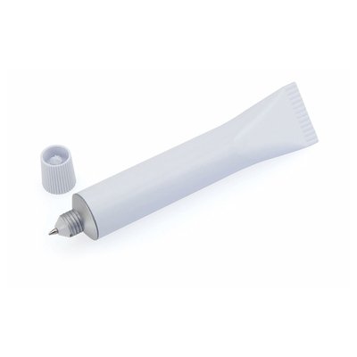 Bolígrafo en forma de tubo de pasta y tapón a rosca