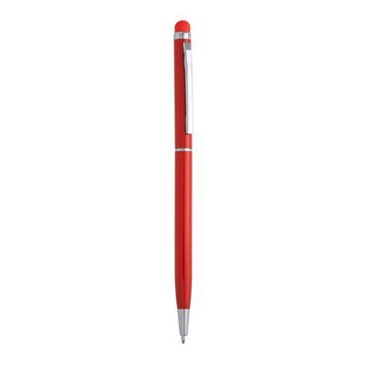 Bolígrafo giratorio de aluminio Rojo TINTA AZUL