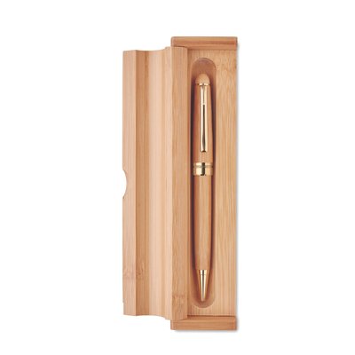 Bolígrafo Giratorio de Bambú