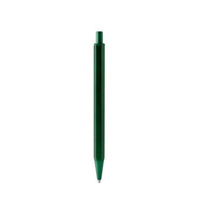 Bolígrafo hexagonal metálico Verde Helecho TINTA AZUL
