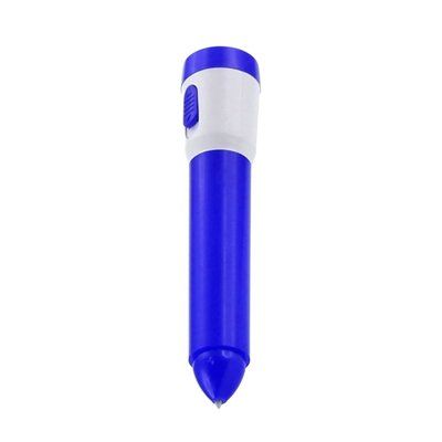 Bolígrafo Linterna LED con Capucha Azul