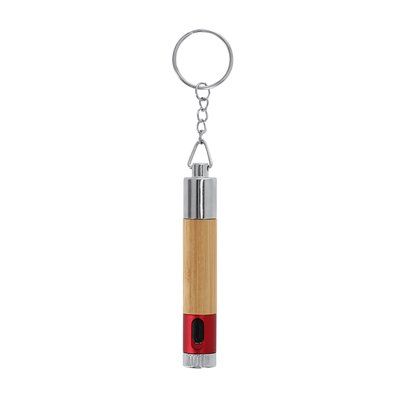 Bolígrafo llavero con linterna led Roj