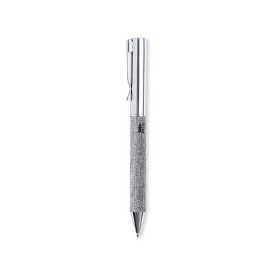 Bolígrafo Metal Cromado y RPET Plateado