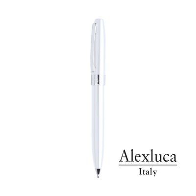 Bolígrafo Metal Giratorio de Alexluca Italia Blanco