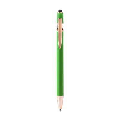 Bolígrafo metálico con carga jumbo Verde Helecho Tinta Azul