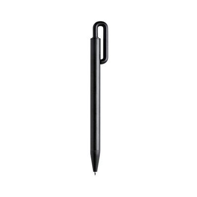 Bolígrafo metálico con acabado brillante y pulsador original Negro