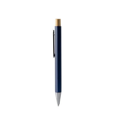 Bolígrafo metálico con forma hexagonal Royal Tinta Azul