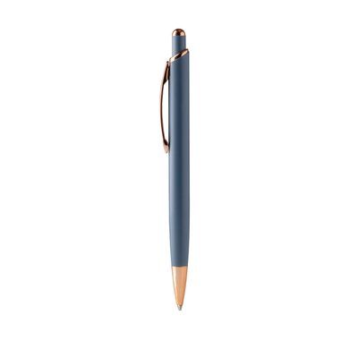 Bolígrafo metálico mate con detalles cobre Royal Tinta Azul