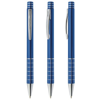 Bolígrafo Metálico PC con funda Azul