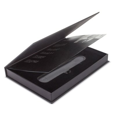 Bolígrafo Metálico Texturizado con Funda