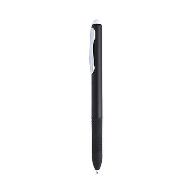 Bolígrafo negro cómoda empuñadura y puntero de colores Blanco