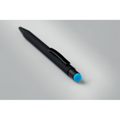 Bolígrafo negro ideal para grabado láser a color con puntero a juego