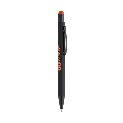 Bolígrafo negro mate personalizado del color del puntero Naranja