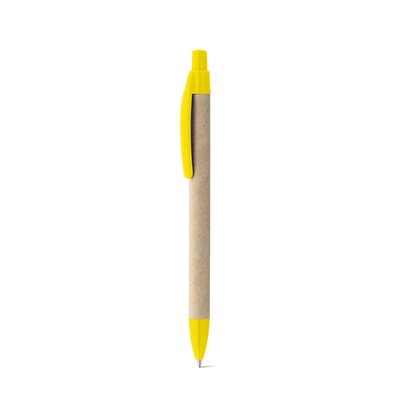 Bolígrafo de Papel Kraft con Clip Colores