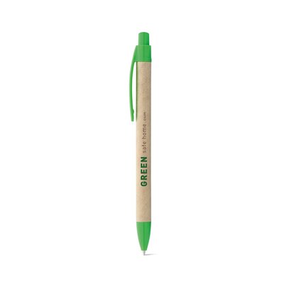 Bolígrafo de Papel Kraft con Clip Colores