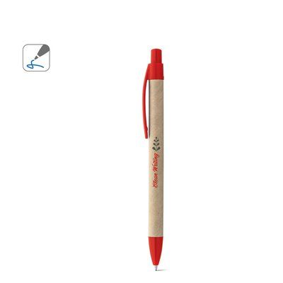 Bolígrafo de Papel Kraft con Clip Colores
