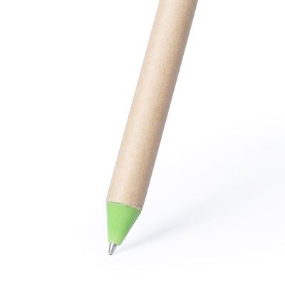 Bolígrafo personalizado en cartón reciclado y diseño lápiz