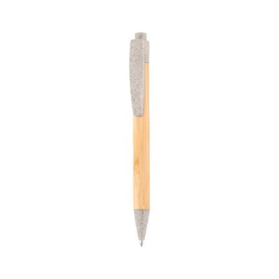 Bolígrafo de PP, Bambú y Fibra Trigo Natural