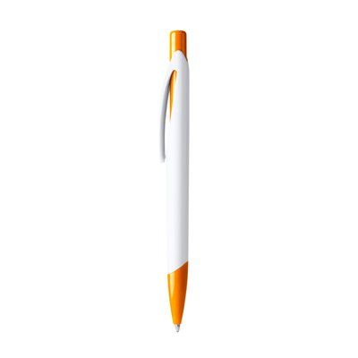 Bolígrafo promocional acabado bicolor Naranja Tinta Azul