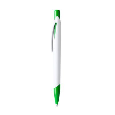 Bolígrafo promocional acabado bicolor Verde Helecho Tinta Azul