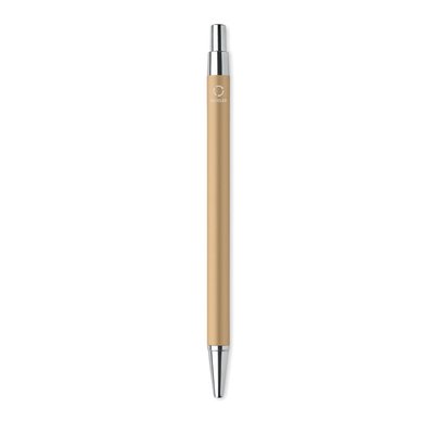 Bolígrafo Pulsador de Aluminio Reciclado Oro
