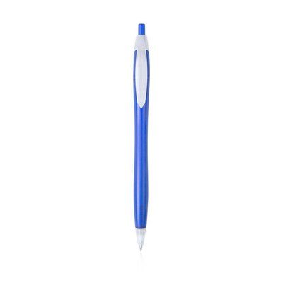 Bolígrafo pulsador bicolor Azul
