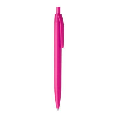 Bolígrafo con pulsador y cuerpo de ABS Fucsia Tinta Negra