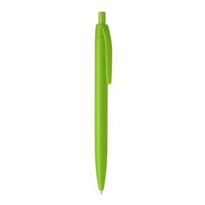 Bolígrafo con pulsador y cuerpo de ABS Verde Oasis Tinta Azul