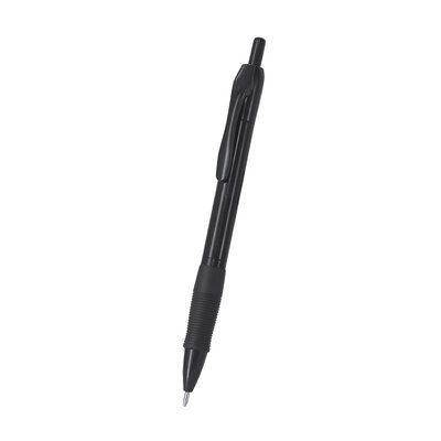 Bolígrafo pulsador con empuñadura gomosa