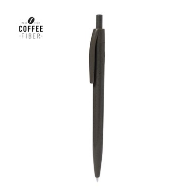 Bolígrafo pulsador con fibra de café