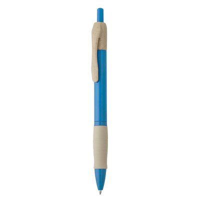 Bolígrafo pulsador de fibra de trigo Royal Claro Tinta Azul