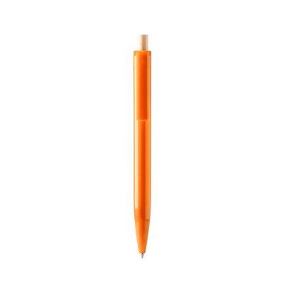 Bolígrafo con pulsador Naranja Tinta Azul