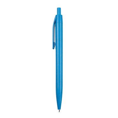 Bolígrafo con pulsador realizado fibra de trigo Royal Claro Tinta Azul
