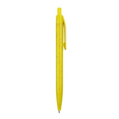Bolígrafo con pulsador realizado fibra de trigo