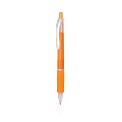 Bolígrafo con Pulsador Tinta Azul Naranja