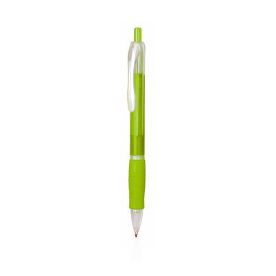 Bolígrafo con Pulsador Tinta Azul Verde Claro