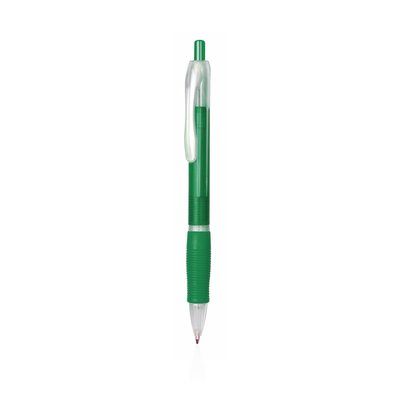 Bolígrafo con Pulsador Tinta Azul Verde