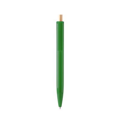Bolígrafo con pulsador Verde Helecho Tinta Azul