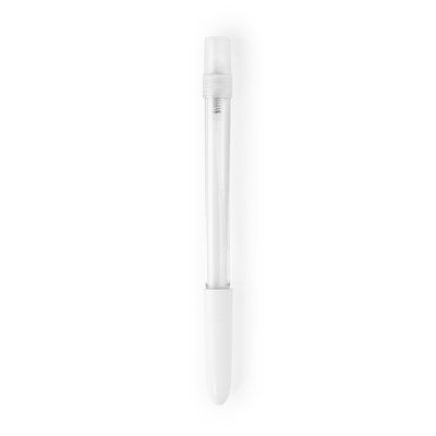 Bolígrafo pulverizador de 10 ml. transparente con tapas Blanco