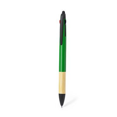 Bolígrafo Puntero ABS/Bambú 3 Tintas Ver