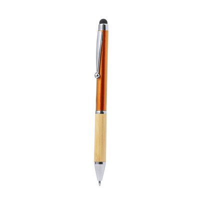 Bolígrafo Puntero ABS y Bambú Naranja