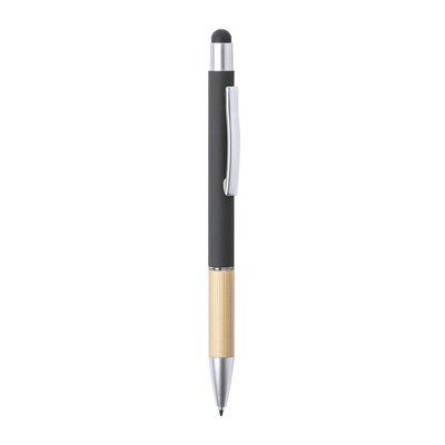 Bolígrafo con Puntero Aluminio y Bambú Negro