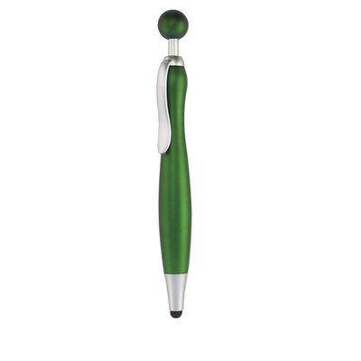 Bolígrafo Puntero Bicolor con Clip Bola Verde