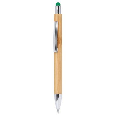 Bolígrafo con puntero y carga jumbo Verde Helecho Tinta Azul