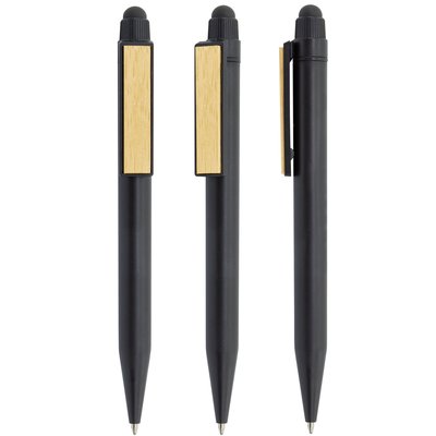 Bolígrafo con Puntero y Clip Bambú