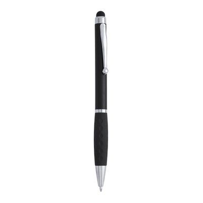 Bolígrafo con puntero táctil Negro Tinta Azul