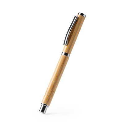 Bolígrafo roller con cuerpo de bambú
